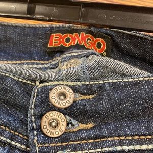 Wide leg vintage Bongo jeans slightly distressed